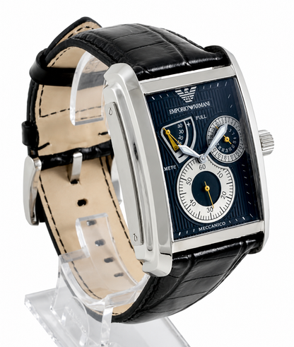 Emporio Armani Meccanico Leather Strap Automatic Men's Watch AR4203