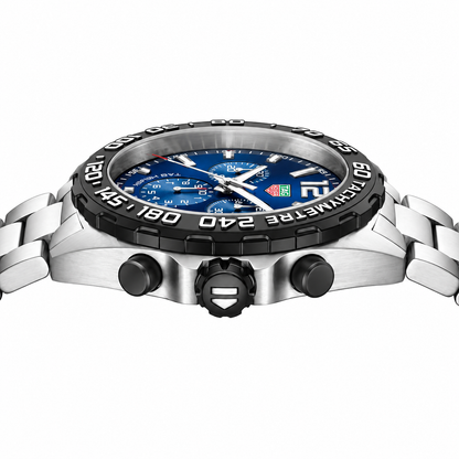 Tag Heuer Formula 1 Silver Stainless Steel Blue Dial Chronograph Quartz Watch for Gents - CAZ101AV.BA0842