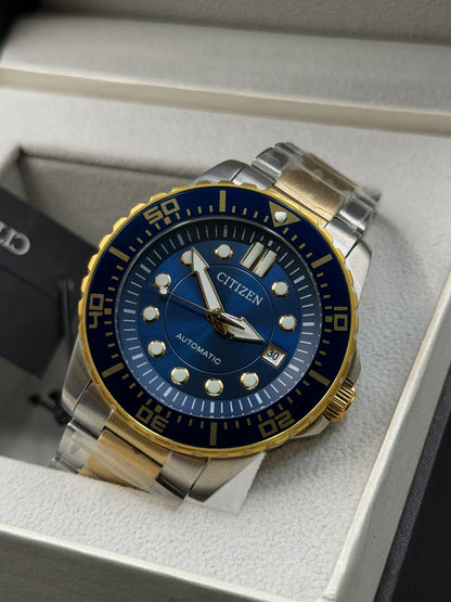 Citizen NJ0174-82L Automatic Sport Two-Tone Steel Blue Dial Men's Watch