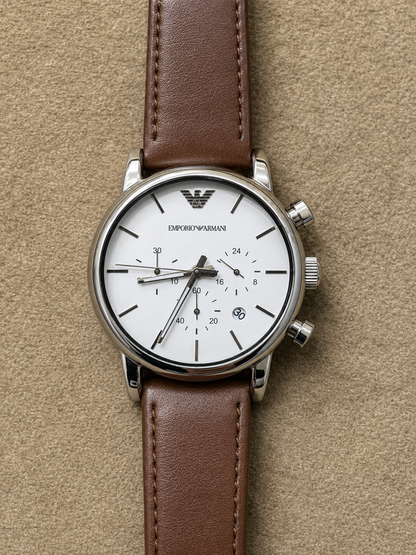 Emporio Armani CLASSIC AR1846 Lot Import Watch For Mens 41mm Quartz (Pre-Owned)