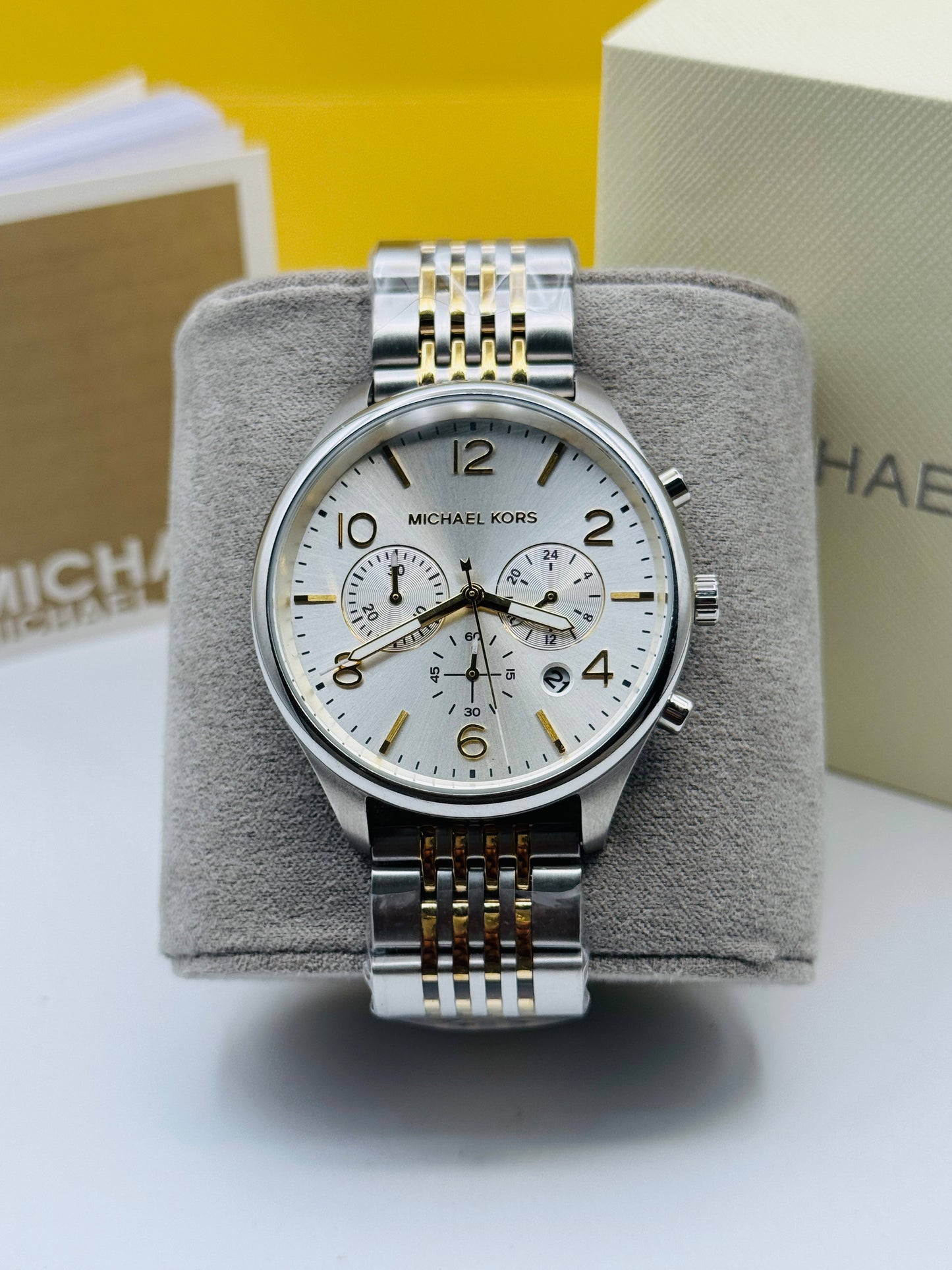 Michael Kors MK-8660 Original For Mens Two Tone 42mm Quartz