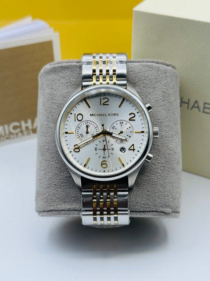 Michael Kors MK-8660 Original For Mens Two Tone 42mm Quartz