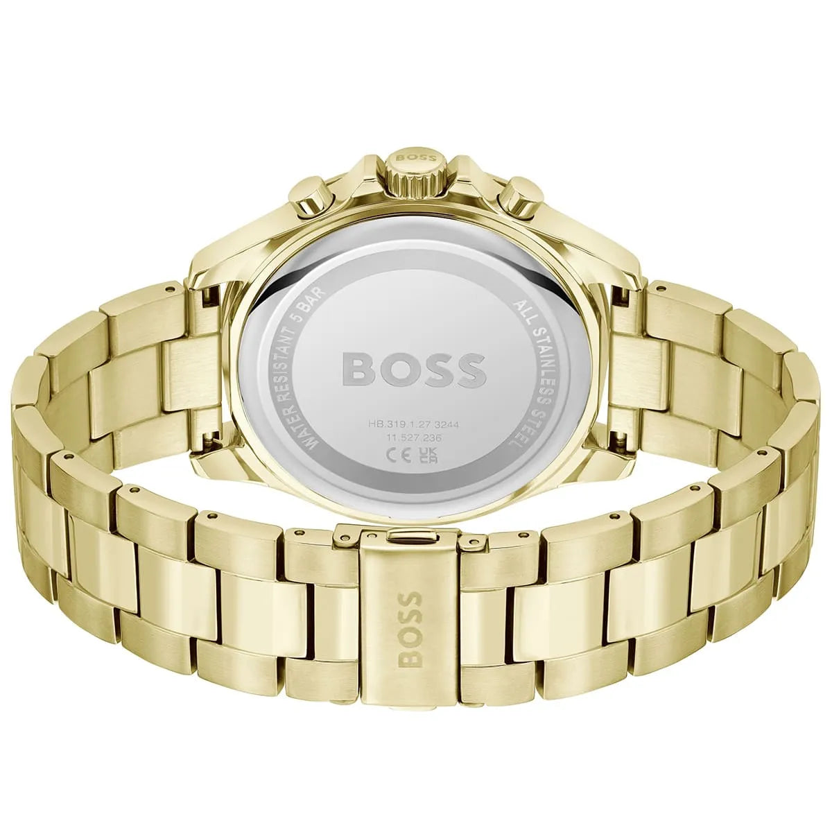 Original Hugo Boss Watch HB.487.1.34.3874 For Men Troper 1514059 5BAR / 165FT Chronograph
