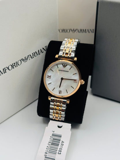 Emporio Armani Mother Of Pearl AR-1683 Original For Womens 32mm Quartz