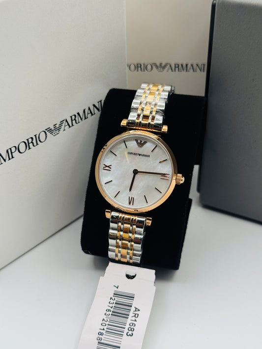 Emporio Armani Mother Of Pearl AR-1683 Original For Womens 32mm Quartz