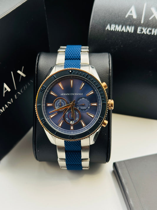 Armani Exchange AX-1830 Original For Mens 46mm Quartz Two Tone Braclet