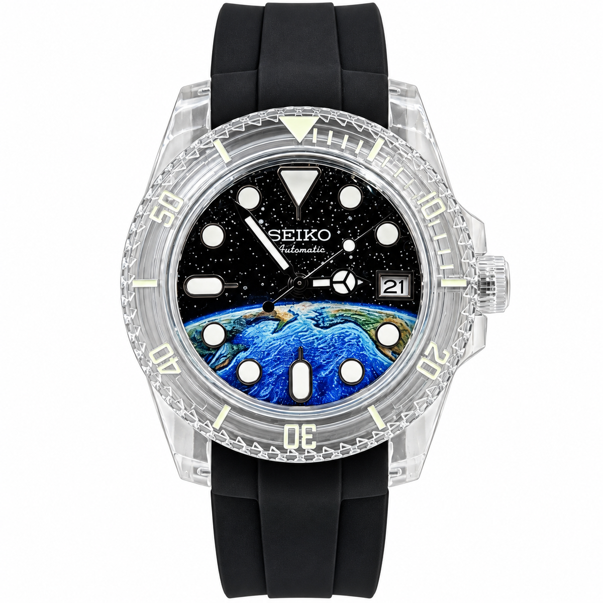 Seiko Customized Watch For Mens Automativ 4R35B (Sports Edition)