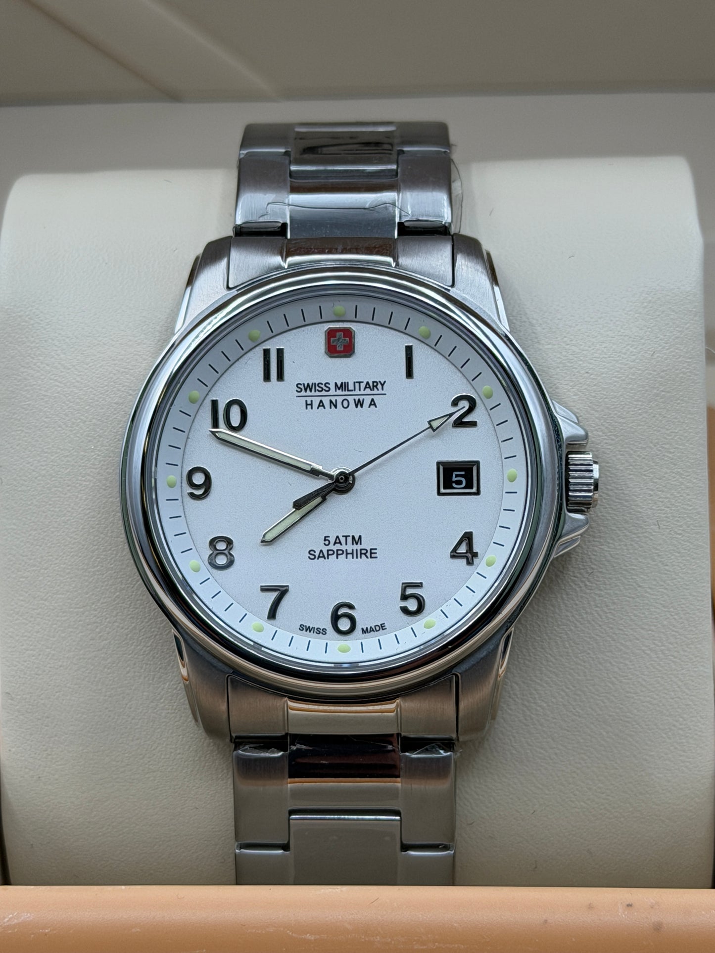 Swiss Miltary Hanowa Original Watch Mens 40mm Quartz
