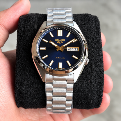 Seiko 5 Sports SNXS Vintage Gold Collection – in Blazer Blue SRPL55K1