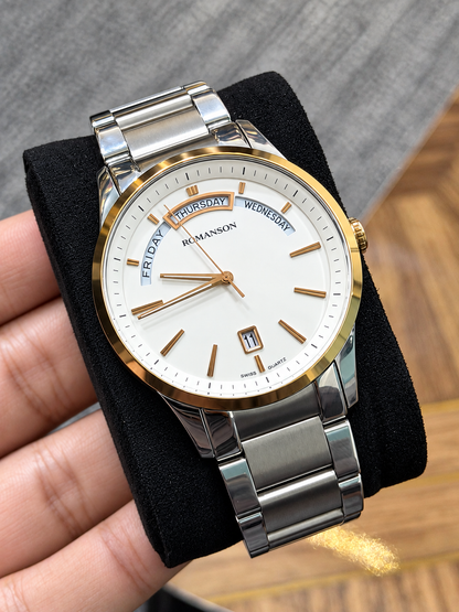 Romason Swiss Original Watch For Mens 43mm Quartz (Pre-Owned)