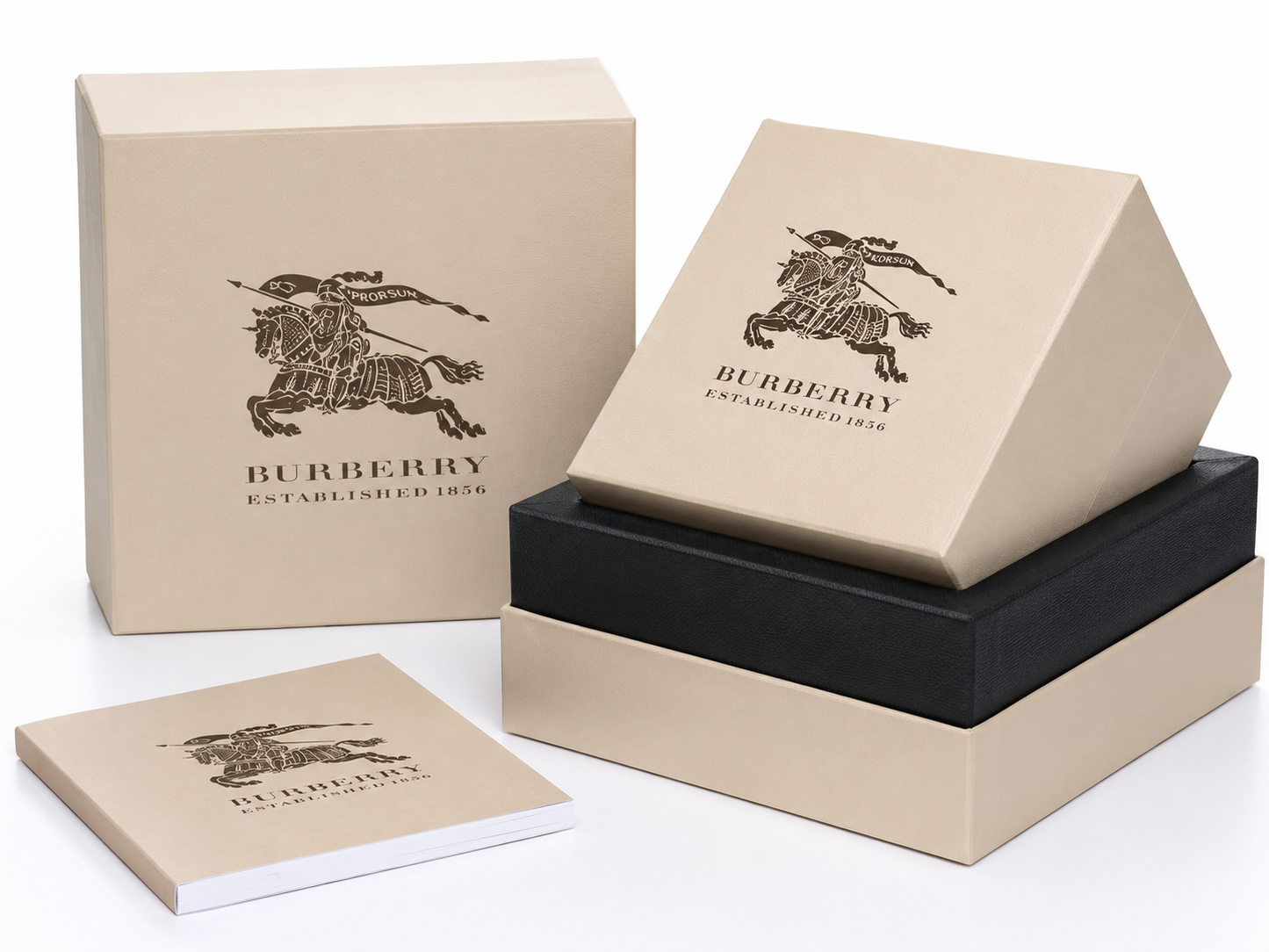 Burberry The City Silver Stainless Steel Black Dial Quartz Watch for Gents - BU9901