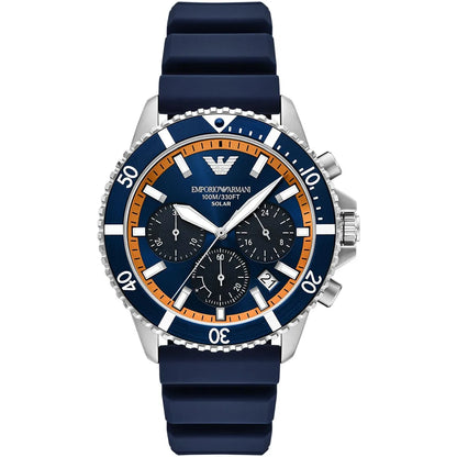 Original Emporio Armani Watch For Men World Explorer AR11696 100M/330FT-SOLAR