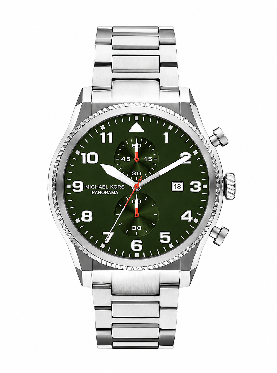 Michael Kors MK9196 Panorama Silver Quartz Stainless Steel Watch