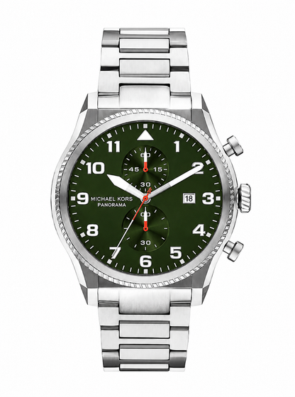 Michael Kors MK9196 Panorama Silver Quartz Stainless Steel Watch