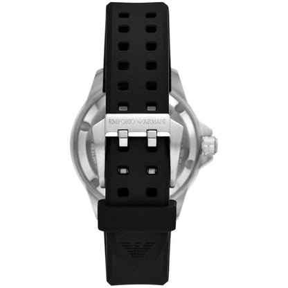 Original Emporio Armani Watch For Men Sea Explorer AR60086 AUTOMATIC-SEA-EXPLORER-DIVER’S-200M With Black dial