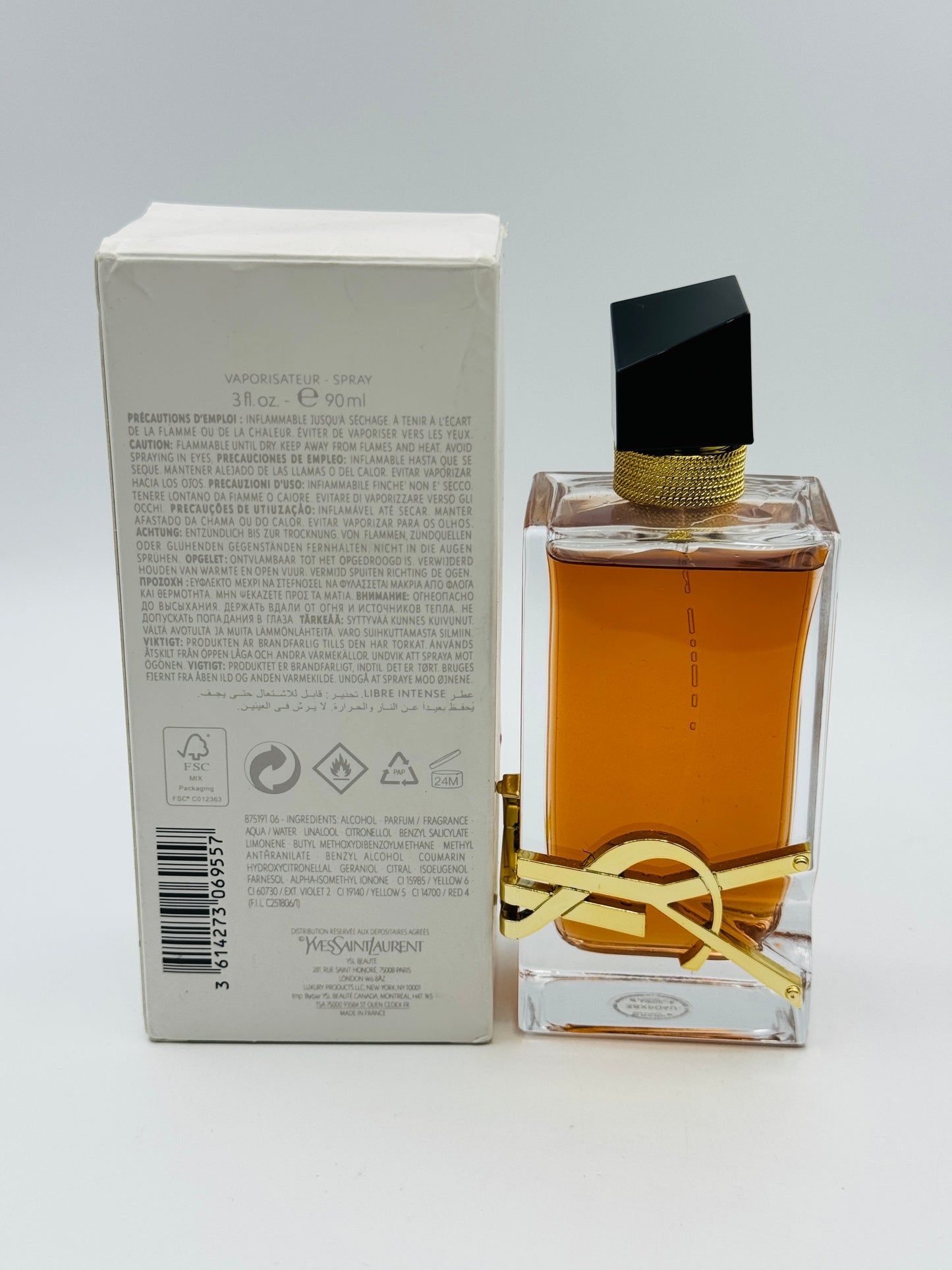 Libre YSL Eau De Perfume Intense Vaporisateur-Spray (Original Tester) 90ml