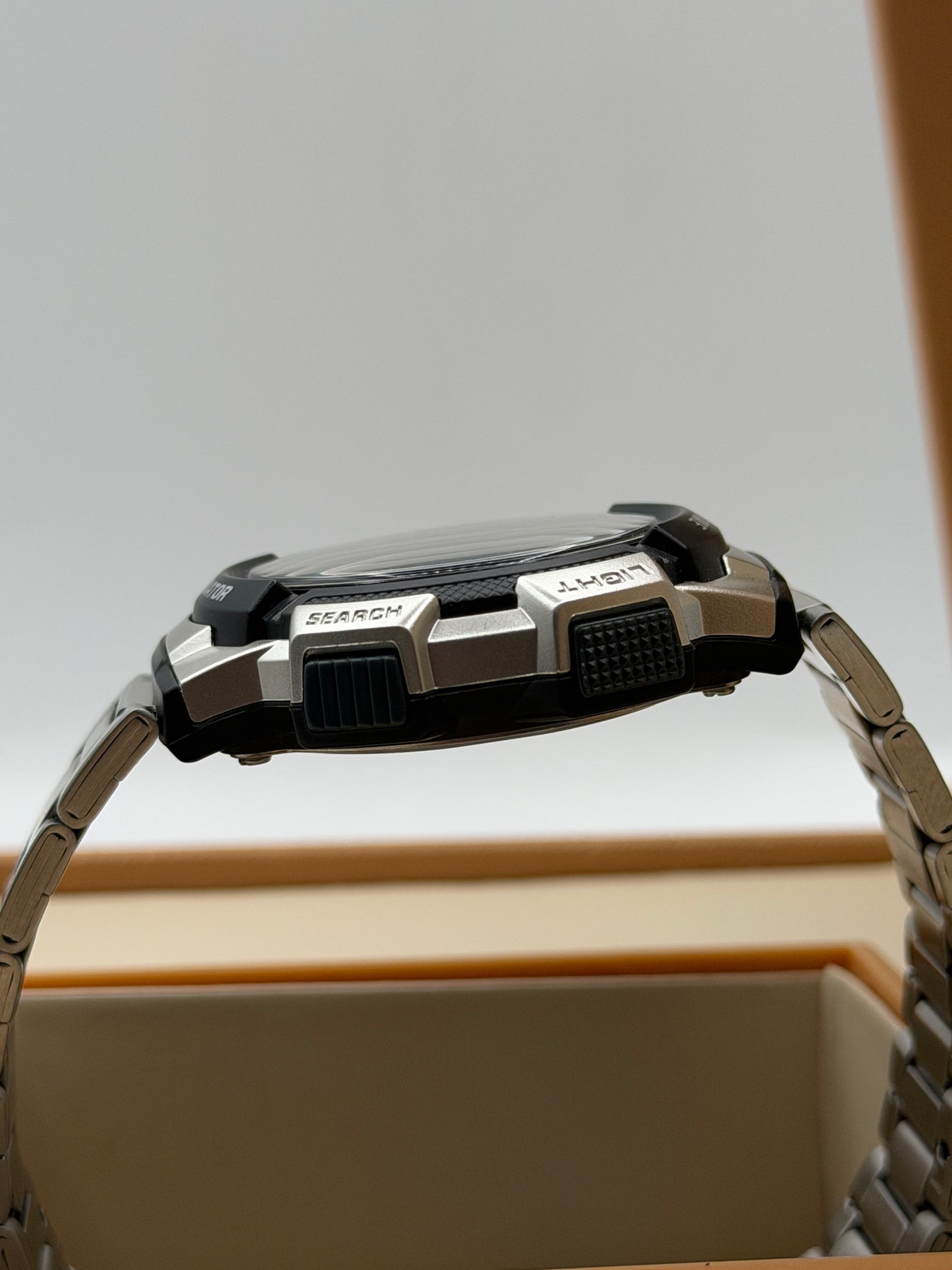 Casio Illuminator Silver Resin Band Grey Dial Digital Watch for Gents - AE-1000WD-1AVDF