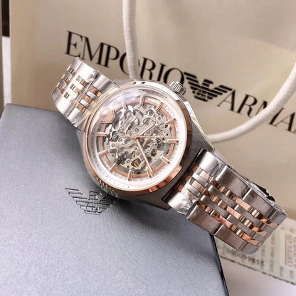 Original Emporio Armani Watch For Men Antonio AR60092 AUTOMATIC-Two-Tone