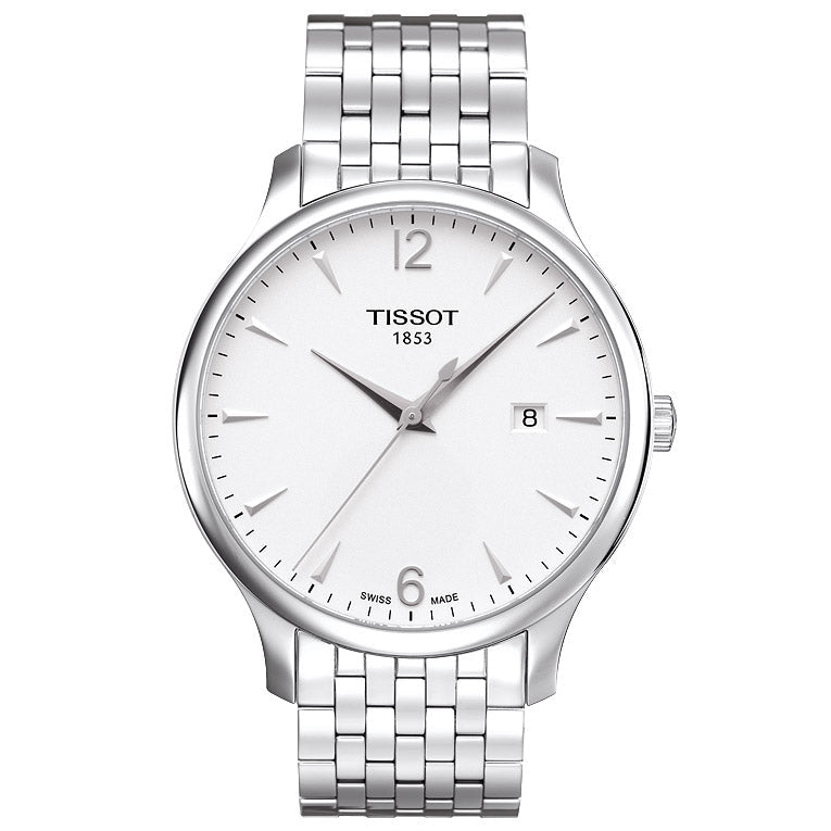 TISSOT Men’s Quartz Swiss Made Stainless Steel White Dial 42mm Watch T063.610.11.037.00