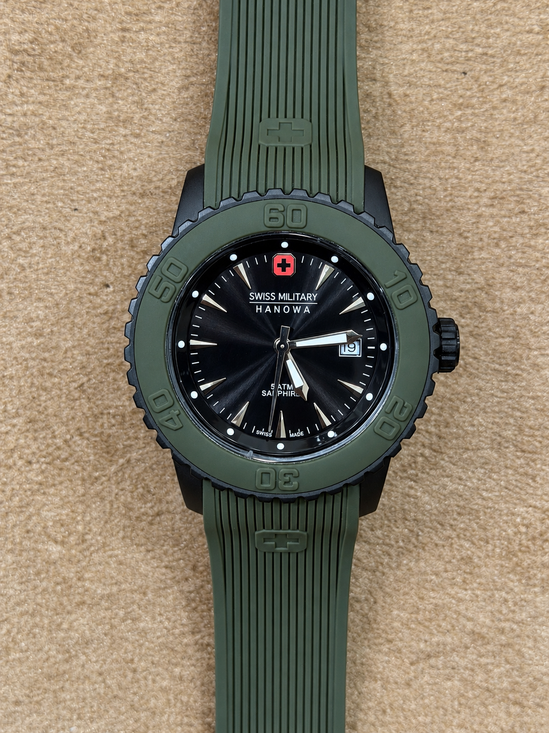 Swiss Military Hanowa Original Watch Mens Lot Import 45mm Quartz