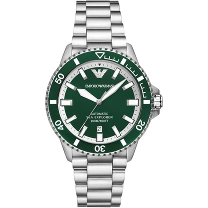 Original Emporio Armani Watch For Men Sea Explorer AR60088 AUTOMATIC-SEA-EXPLORER-DIVER’S-200M
