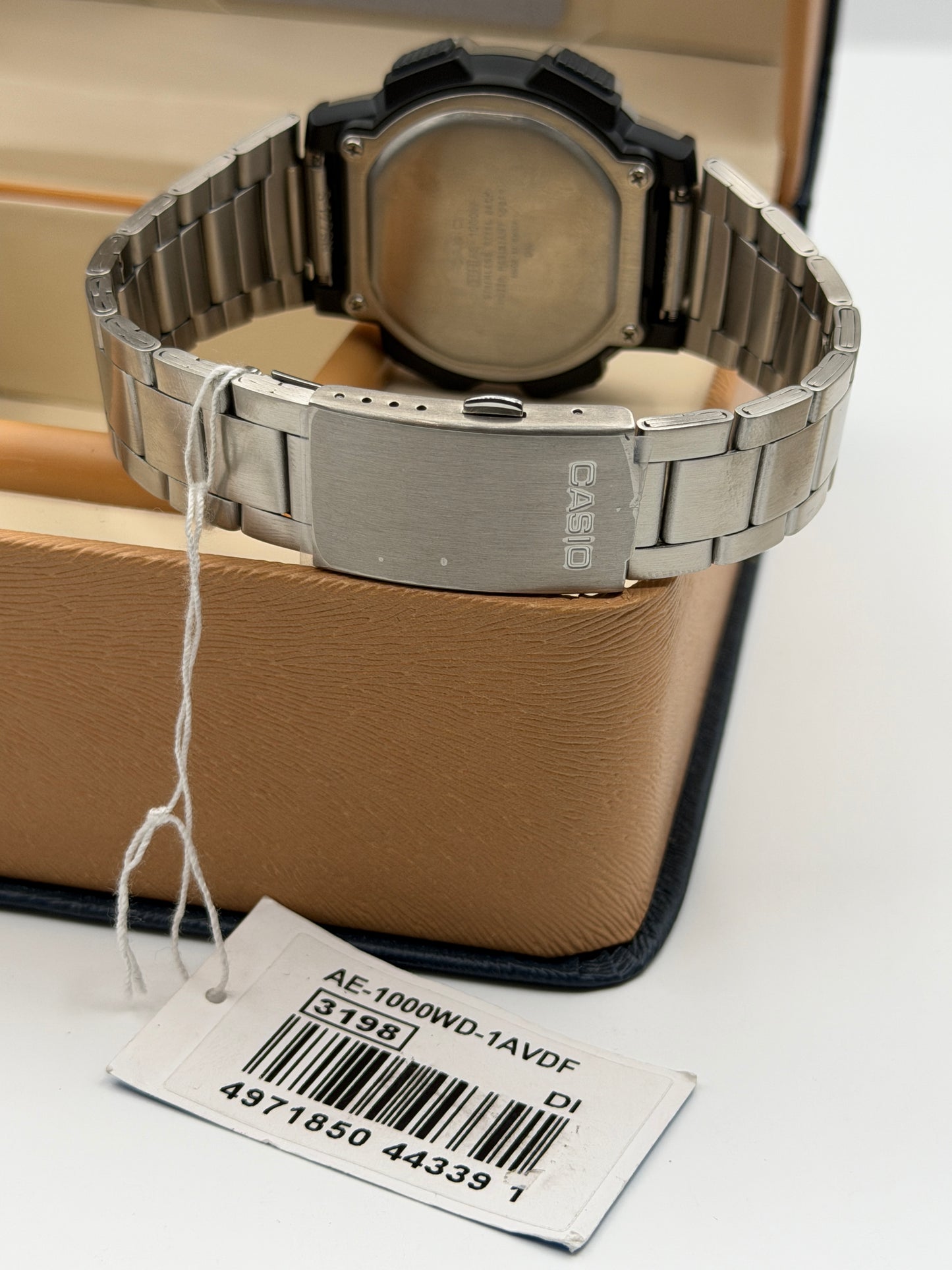 Casio Illuminator Silver Resin Band Grey Dial Digital Watch for Gents - AE-1000WD-1AVDF