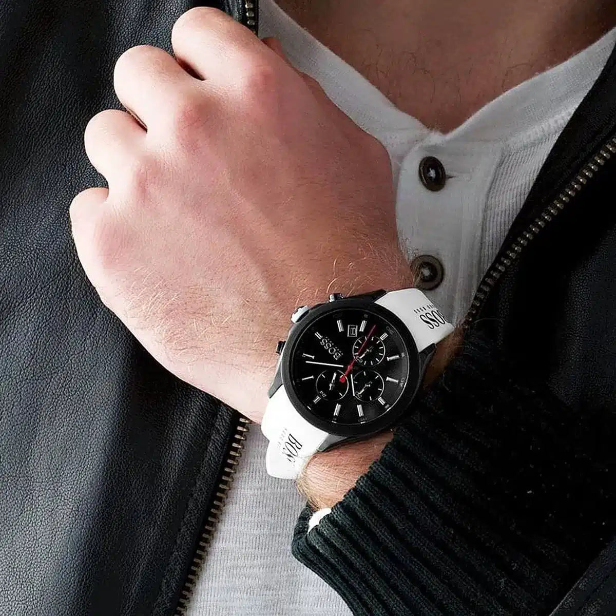Original Hugo Boss Watch HB.366.1.44.3327 For Men Velocity 1513718 Chronograph