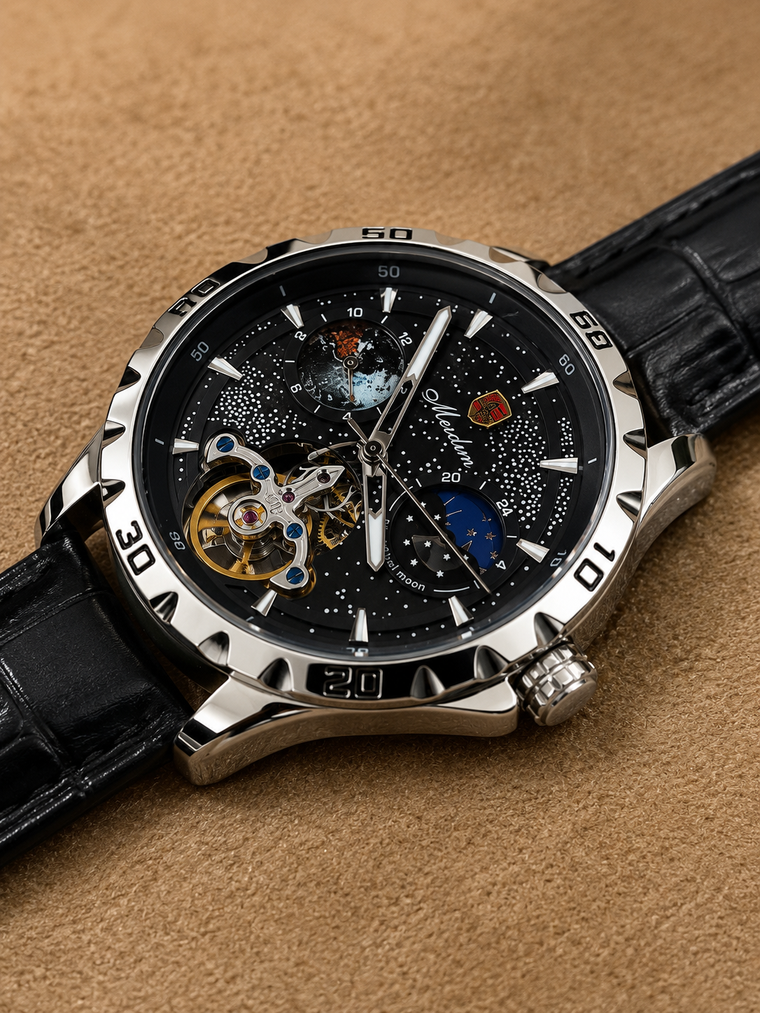 Mesdun Automatic Watch For Mens (Moonphrase) 42mm (Lot Import)