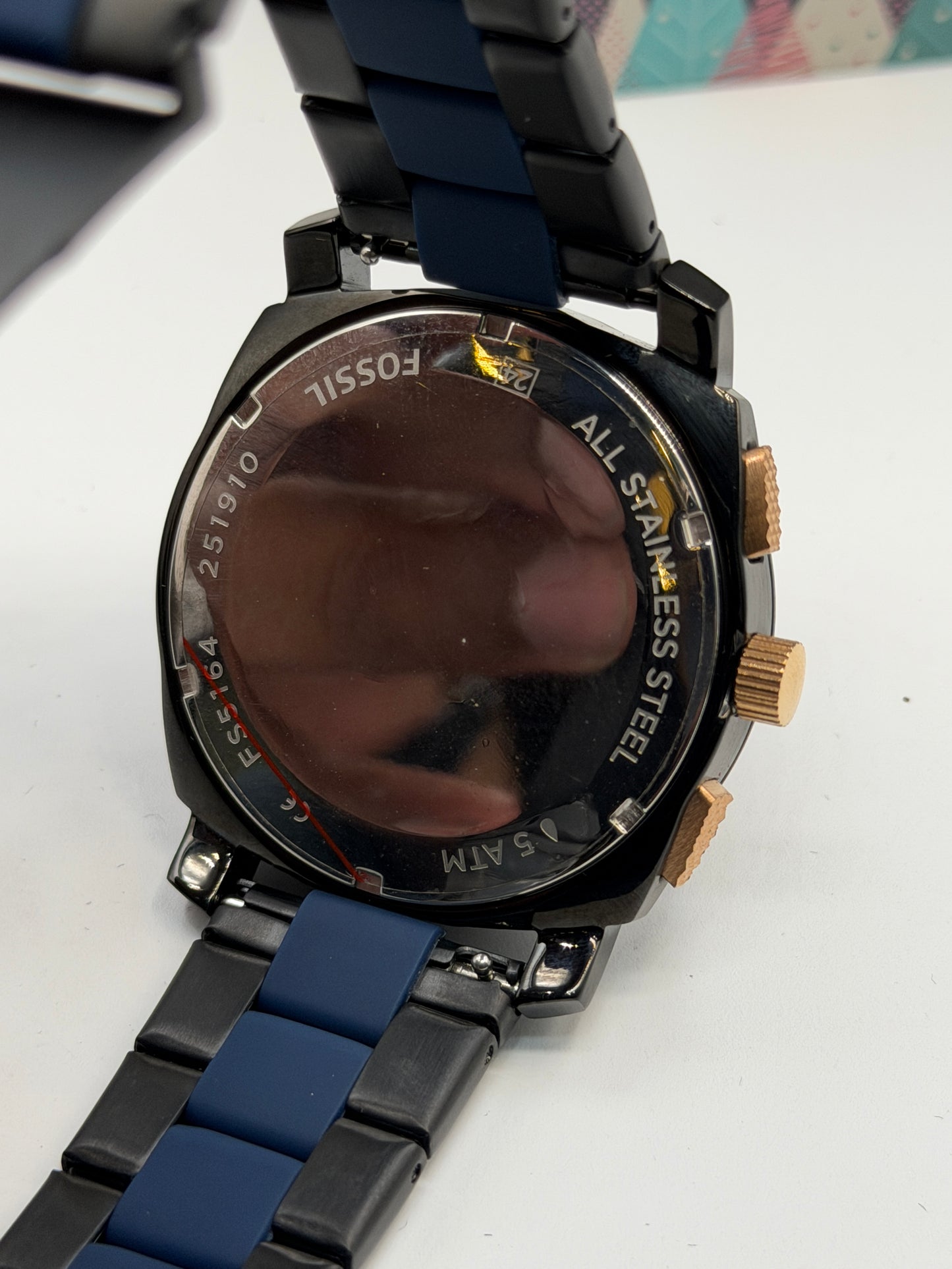 Fossil FS-5164 Original Mens Watch Two-Tone Braclet 45mm Quartz