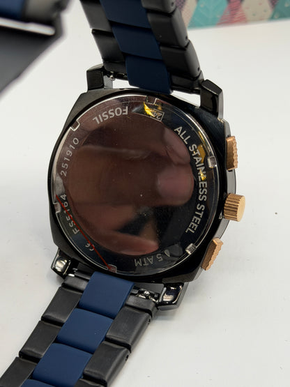 Fossil FS-5164 Original Mens Watch Two-Tone Braclet 45mm Quartz