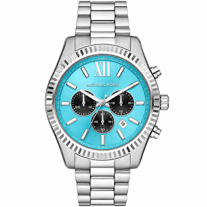 MICHAEL KORS LEXINGTON MEN'S SILVER STAINLESS STEEL WATCH