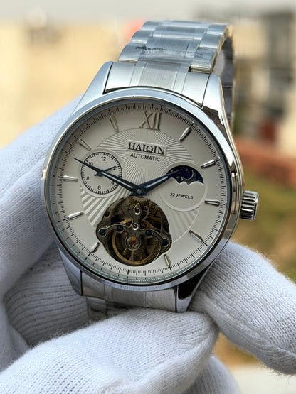 Haiqin Original Moonphrase Watch Mens Automatic 43mm