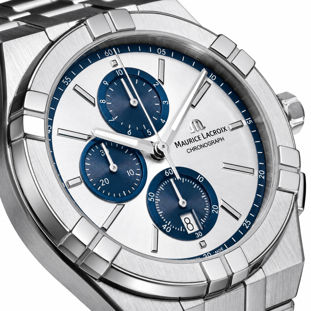 Maurice Lacroix Aikon Quartz Choronograph Original Watch For Mens