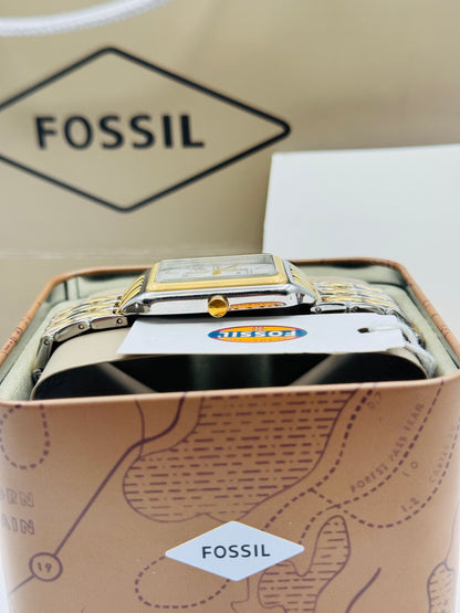 Fossil Raquel Two-tone Stainless Steel Mother Of Pearl Dial Quartz Watch for Ladies - ES5305 (Pre-Owned)