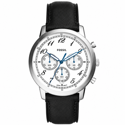 FOSSIL NEUTRA - FS6023 CHRONOGRAPH BLACK LEATHER WATCH