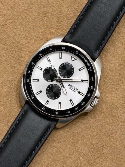 Fossil Auto-Cross Panda 🐼 Original Watch Mens Lot Import 43mm Quartz (Pre-Owned)
