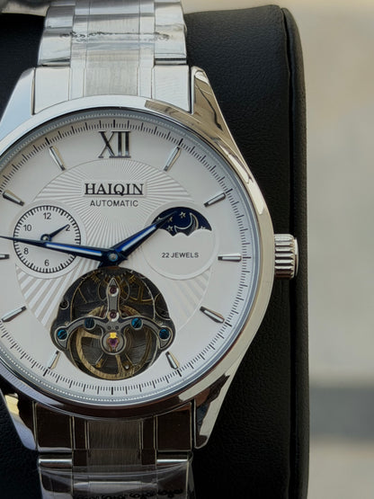 Haiqin Original Moonphrase Watch Mens Automatic 43mm