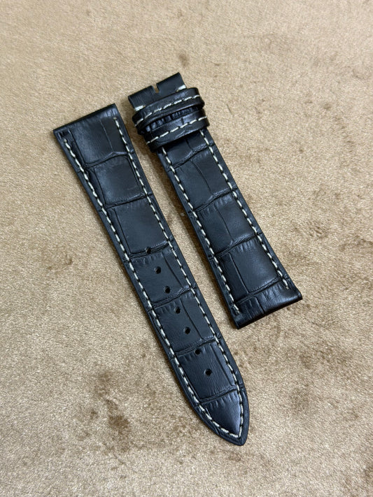 Condor Geninue Leather Straps 22mm Lot Import Black