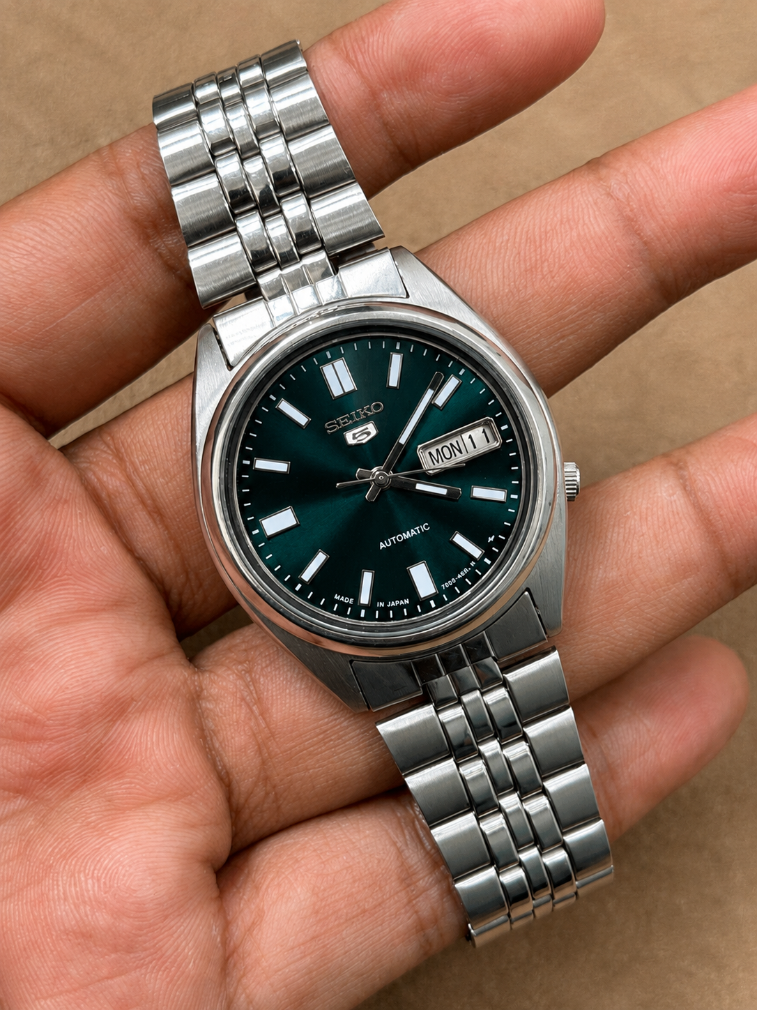 Seiko 5 Customized Watch For Mens Automatic 7009 Lot Import 37mm (Pre-Owned)