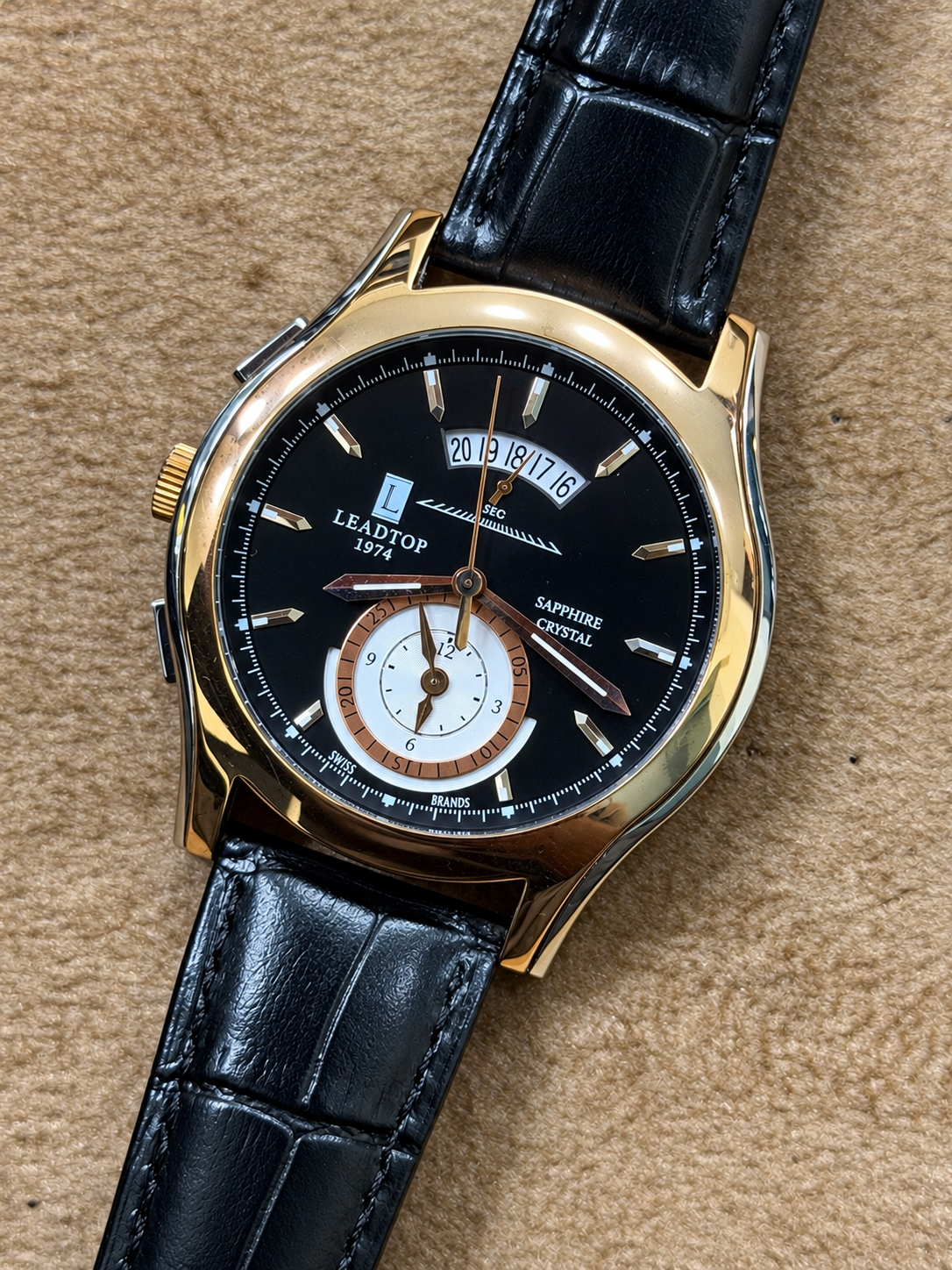 Leadtop Swiss Lot Import Watch Mens Original 44mm Quartz (Pre-Owned)
