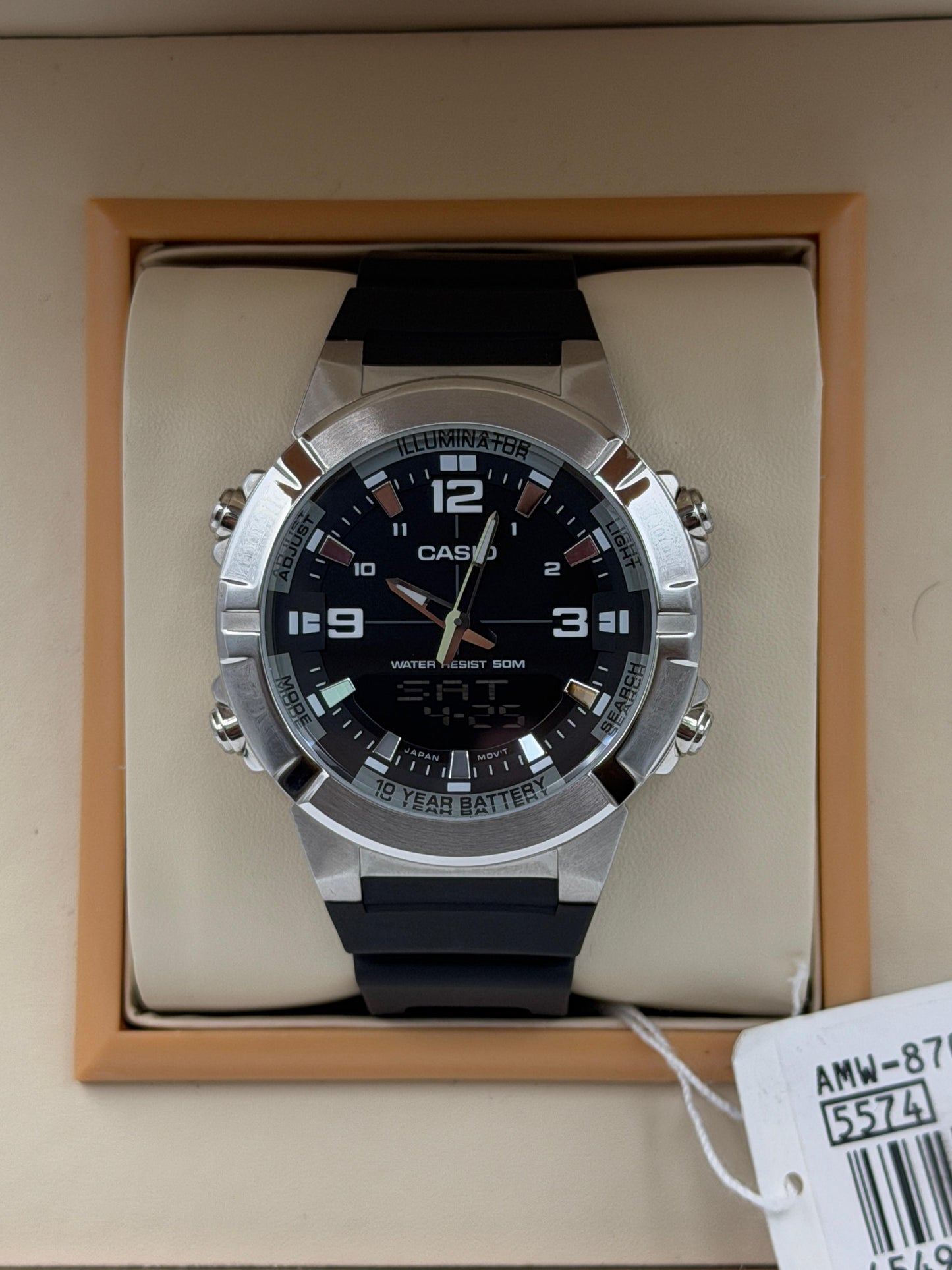 Casio Original Watch AMW-870-1AVDF 44mm Quartz