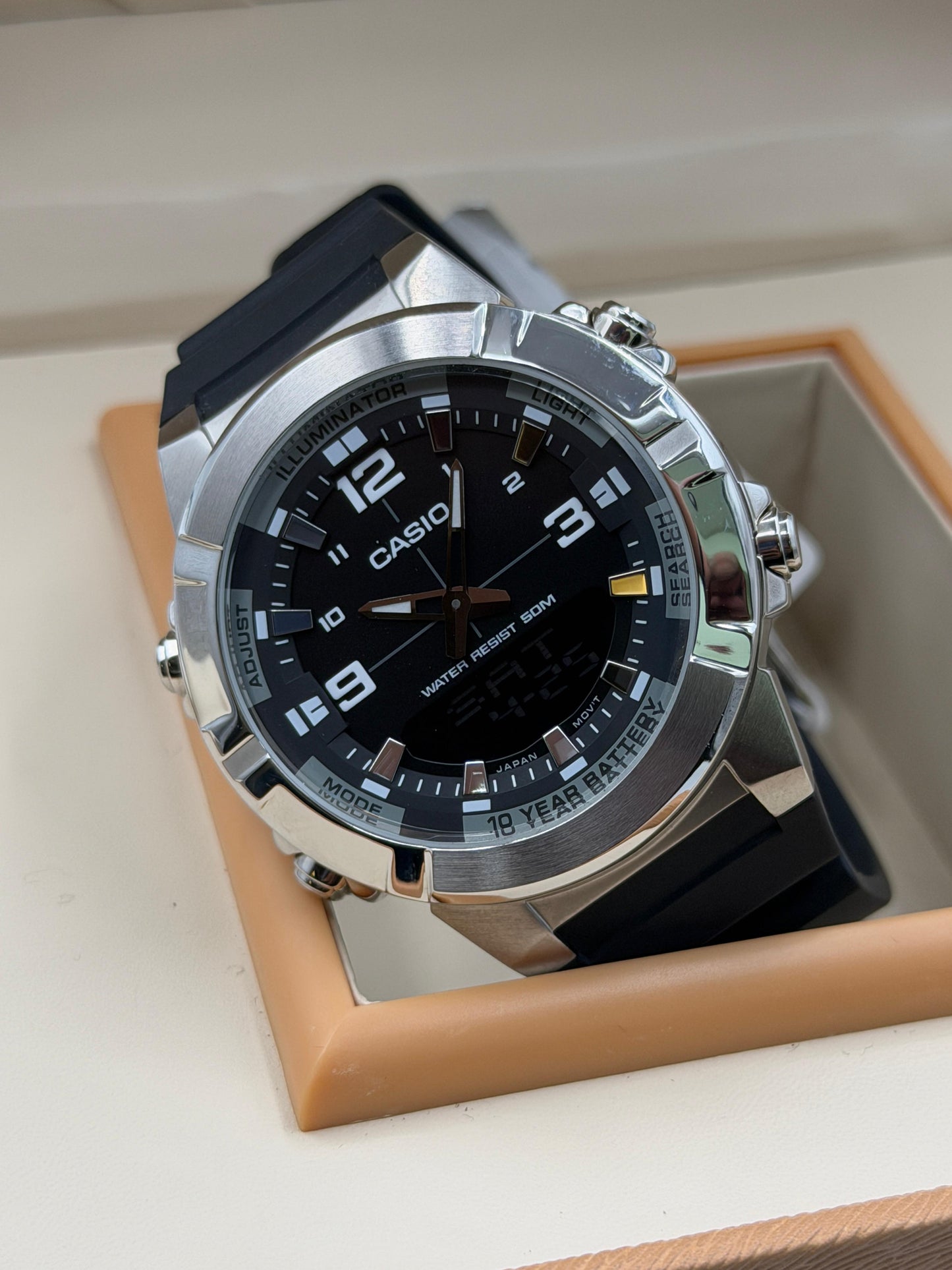 Casio Original Watch AMW-870-1AVDF 44mm Quartz