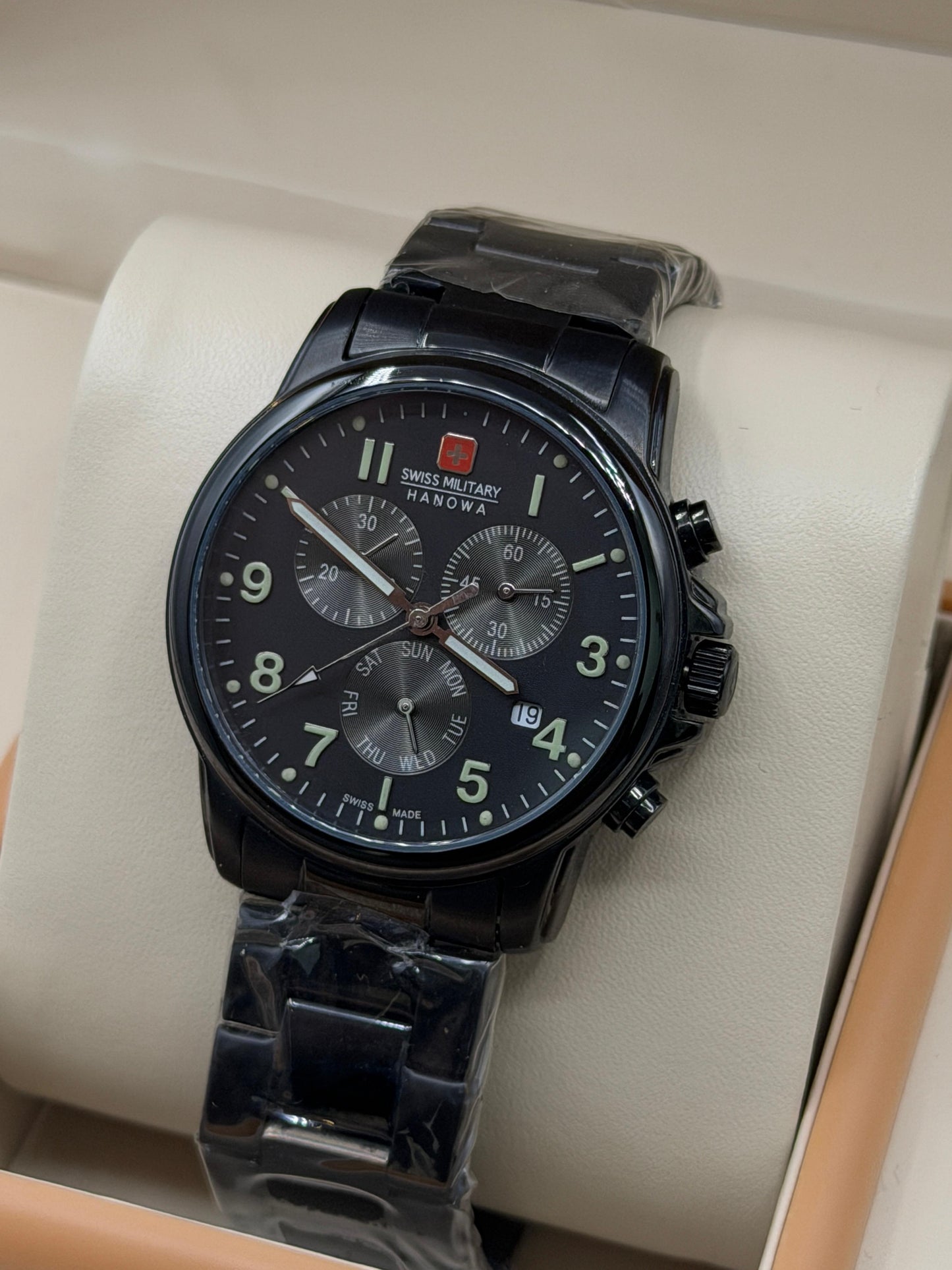 Swiss Miltary Hanowa Original Lot Import Mens Watch 40mm Quartz