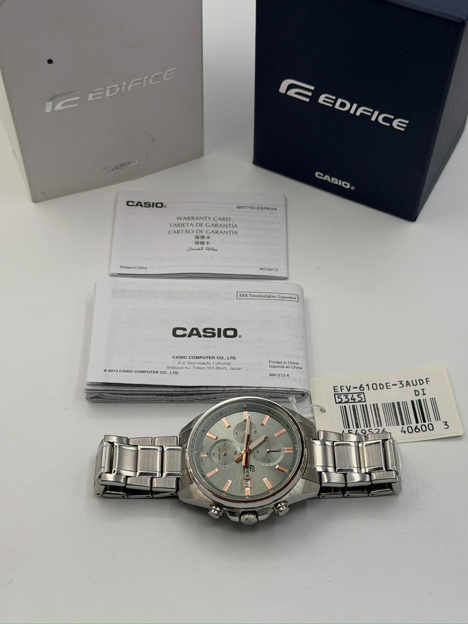 Casio Edifice EFV-610 Original Watch Mens 43mm Quartz