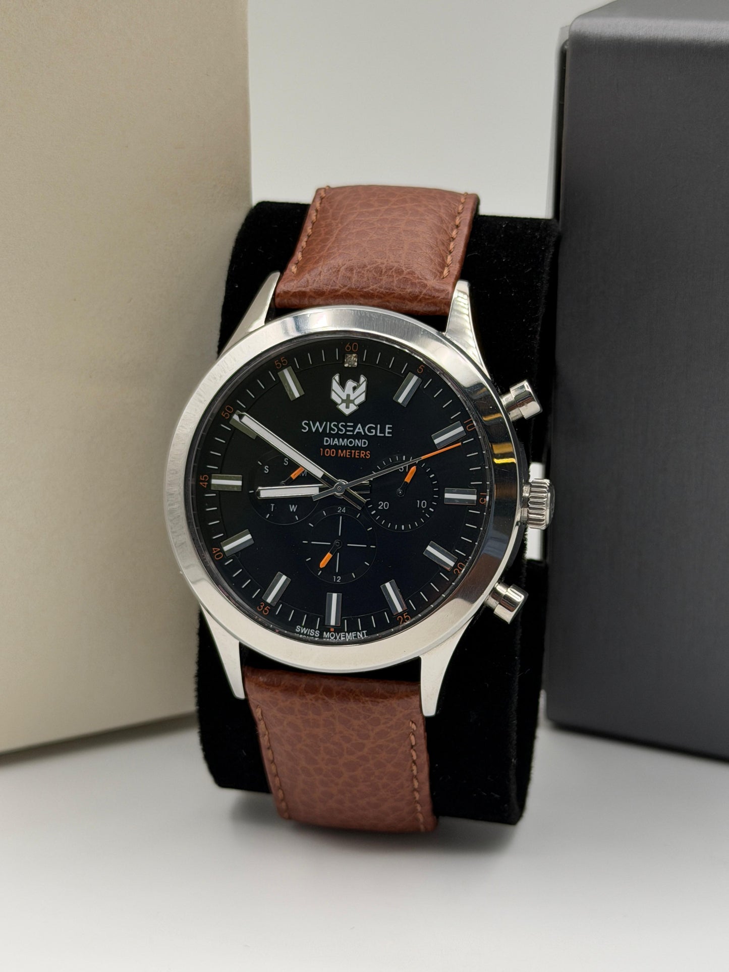 Swiss Eagle Original Watch For Mens 42mm Quartz (Lot Import)