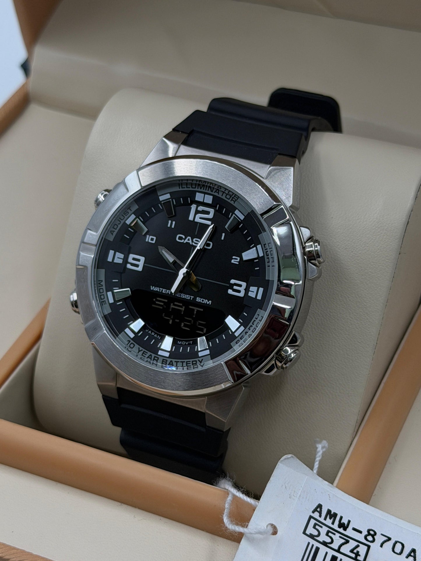 Casio Original Watch AMW-870-1AVDF 44mm Quartz