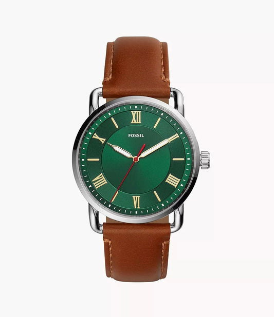 Fossil Copeland Three-Hand Luggage Leather Watch - FS5737 (Pre-Owned)